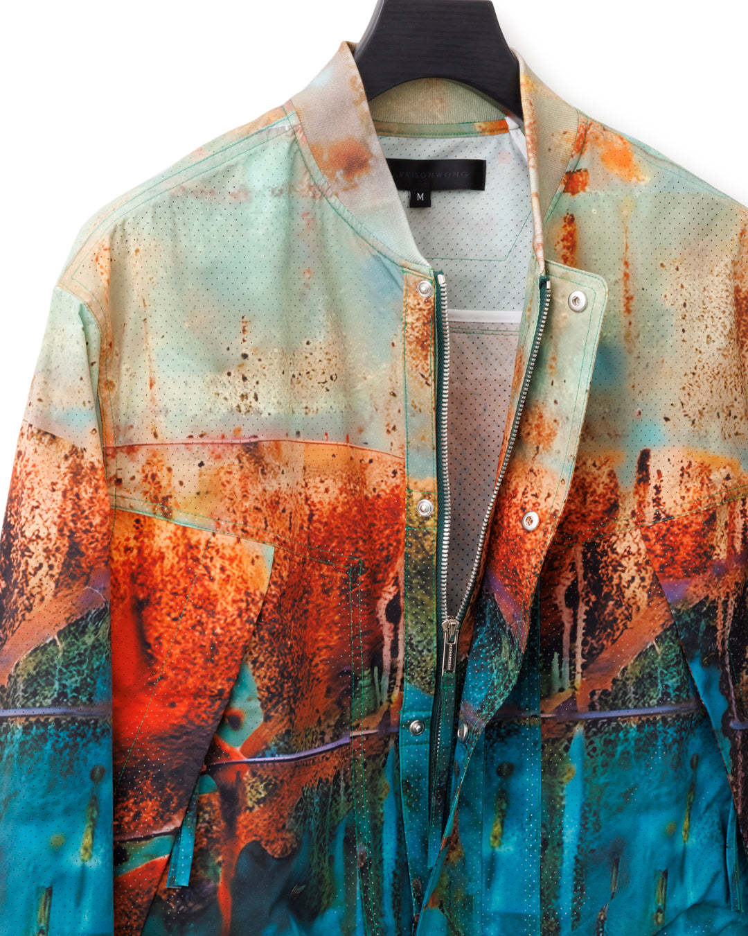 HARRISON WONG / Rust Pattern Print Bomber Jacket