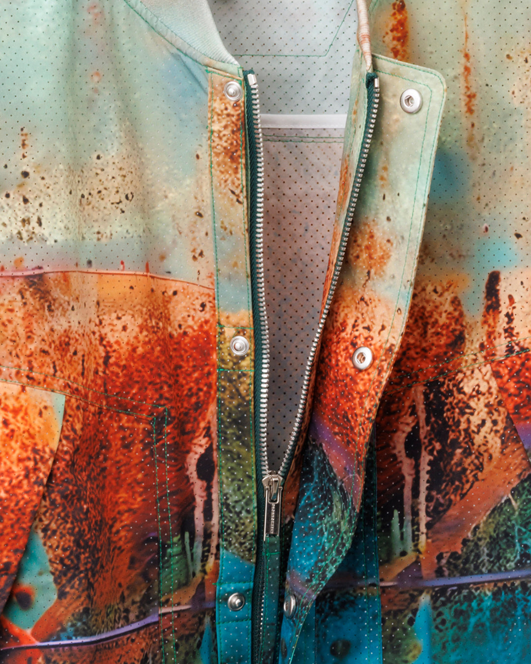 HARRISON WONG / Rust Pattern Print Bomber Jacket