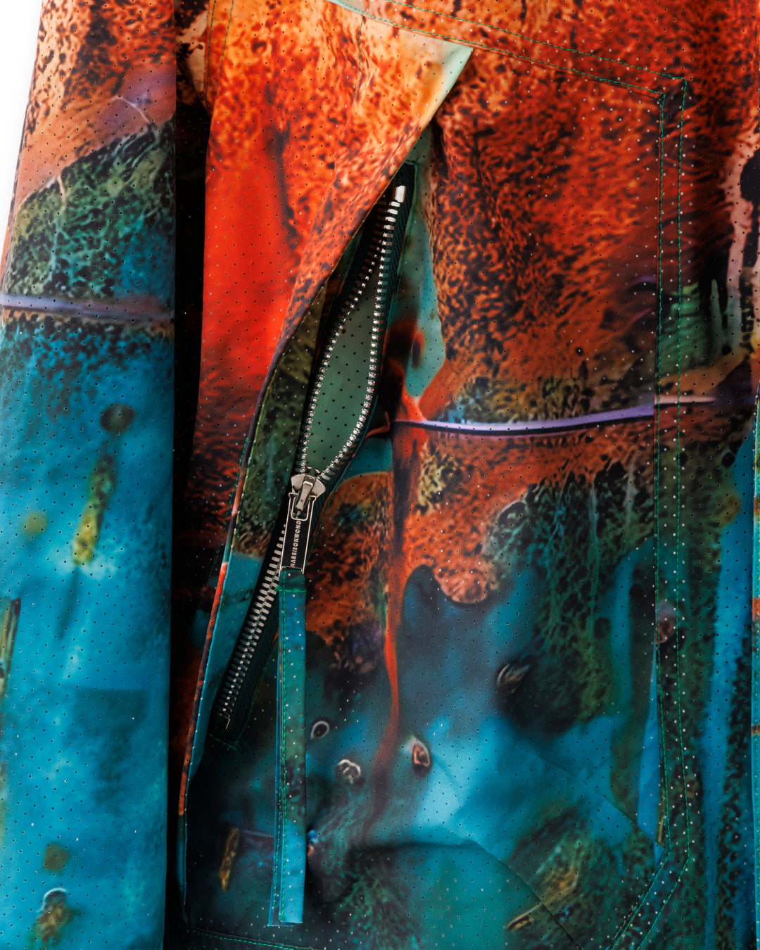 HARRISON WONG / Rust Pattern Print Bomber Jacket