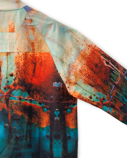 HARRISON WONG / Rust Pattern Print Bomber Jacket
