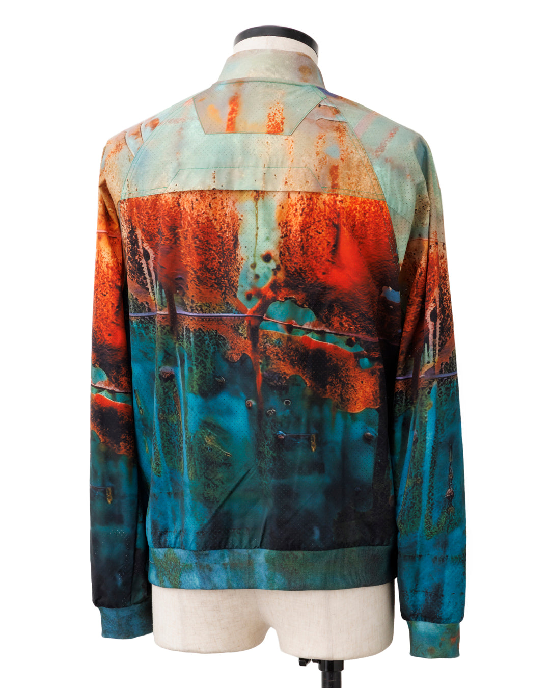 HARRISON WONG / Rust Pattern Print Bomber Jacket
