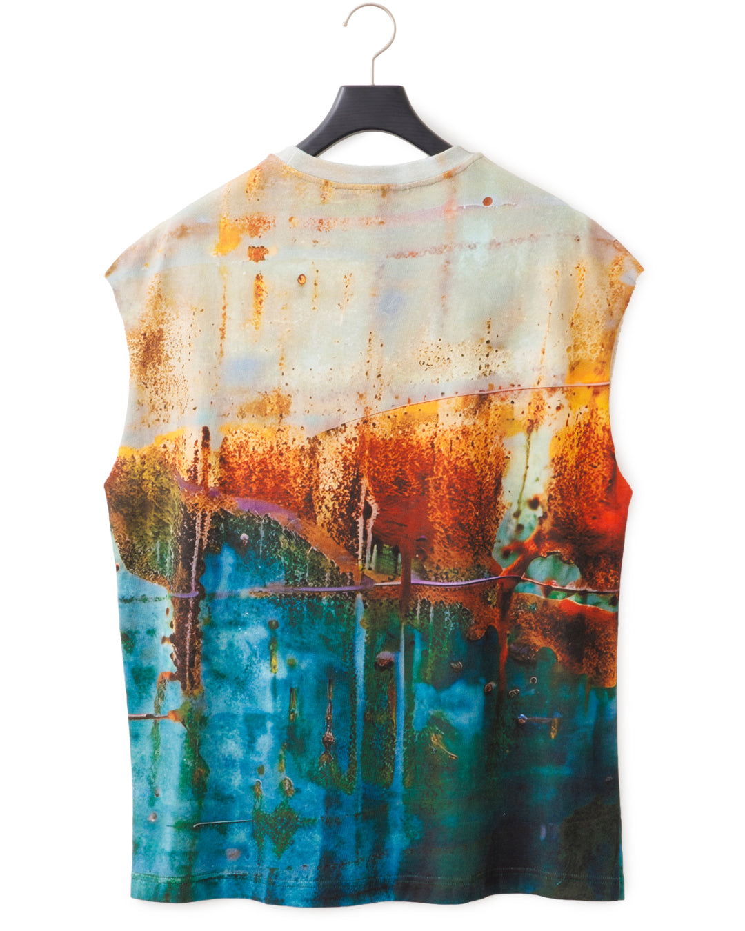 HARRISON WONG / Rust Pattern Sleeveless Print Tee