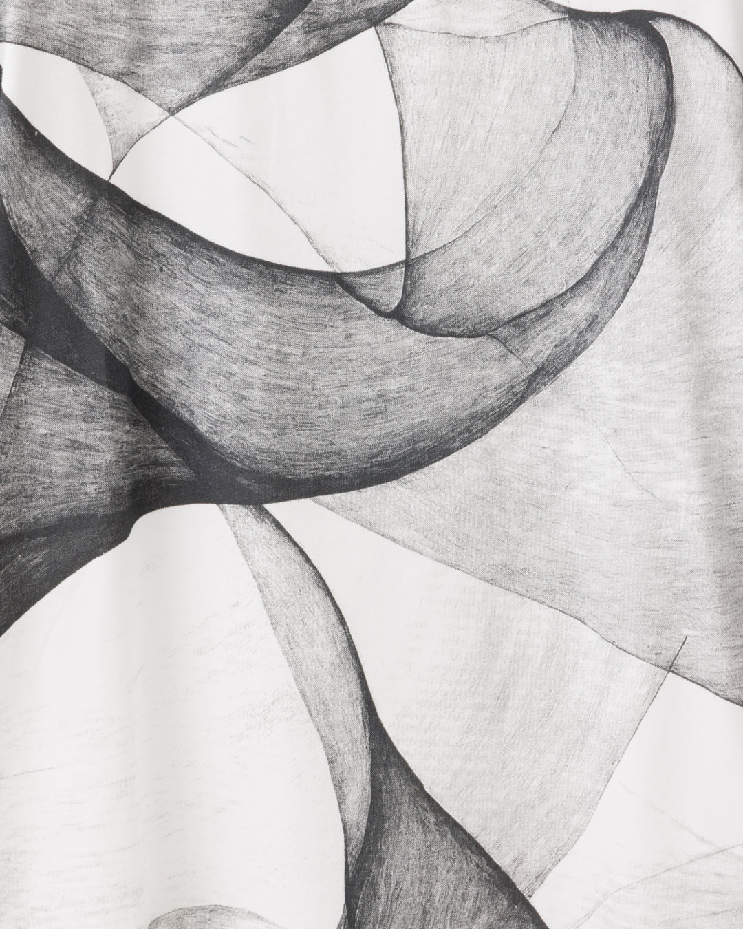 HARRISON WONG / Regular Fit Tee With Organic Wave Print - White