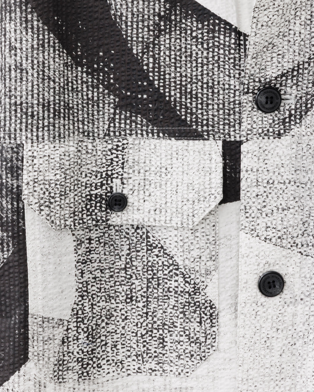 HARRISON WONG / Seersucker Jacket With Curvy Shadow Pattern - White