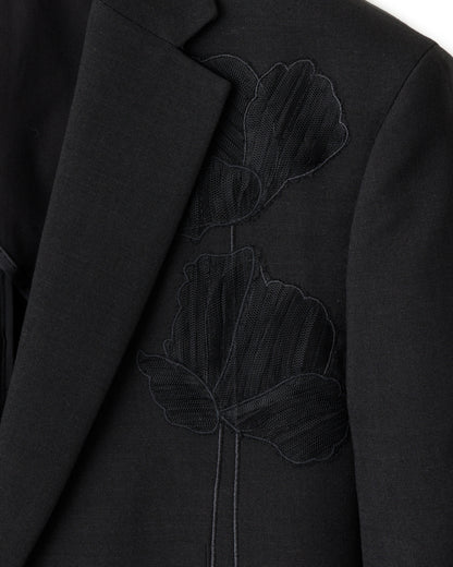 HARRISON WONG / Blazer With Embroidered Flowers