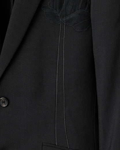 HARRISON WONG / Blazer With Embroidered Flowers