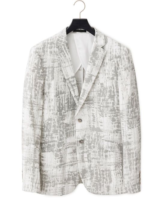 HARRISON WONG / Blurred Check Print Blazer