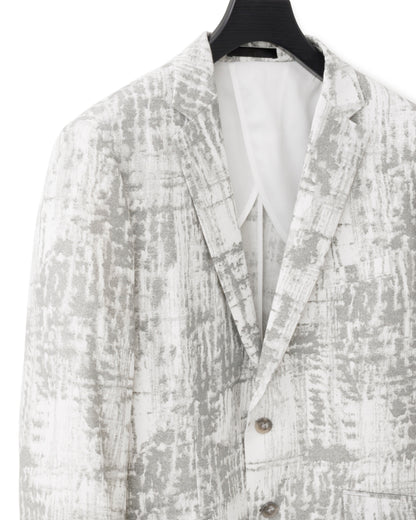 HARRISON WONG / Blurred Check Print Blazer