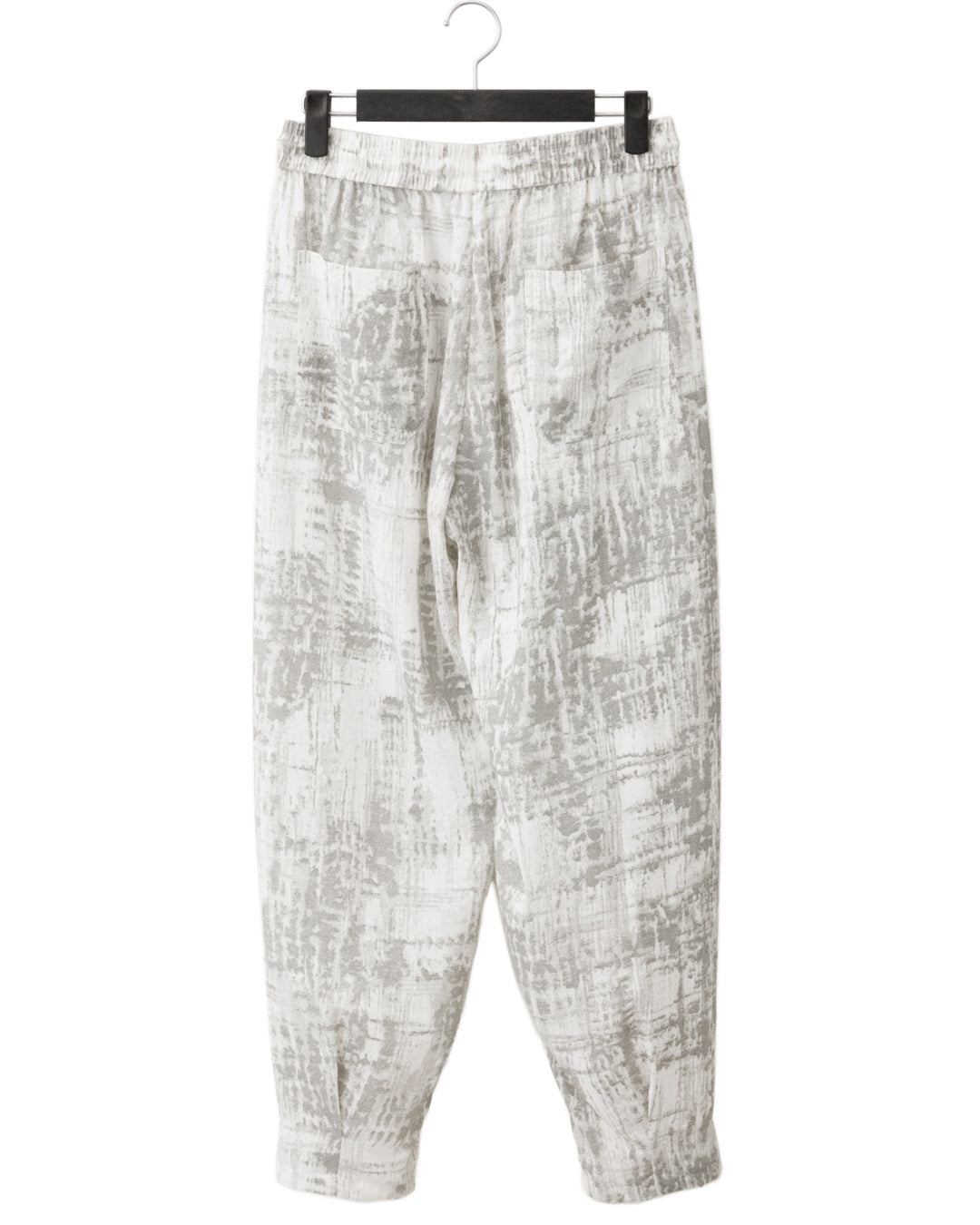 HARRISON WONG / Blurred Check Print Pleated Pants
