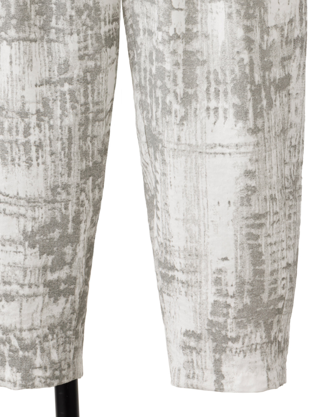 HARRISON WONG / Blurred Check Print Pleated Pants