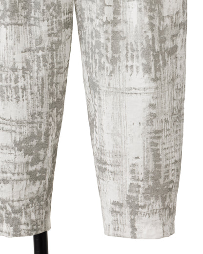 HARRISON WONG / Blurred Check Print Pleated Pants