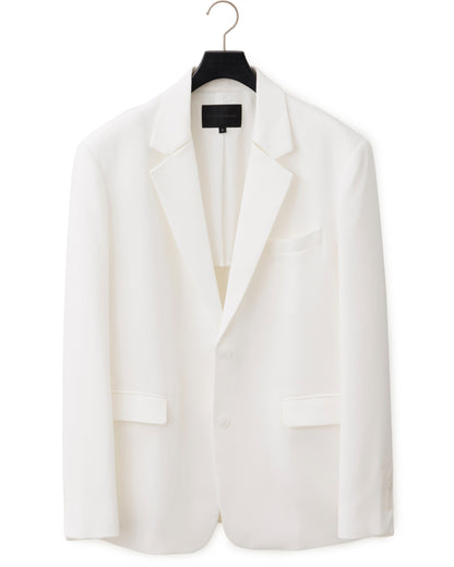 HARRISON WONG / Acetate Boxy Blazer With Bartack Collar