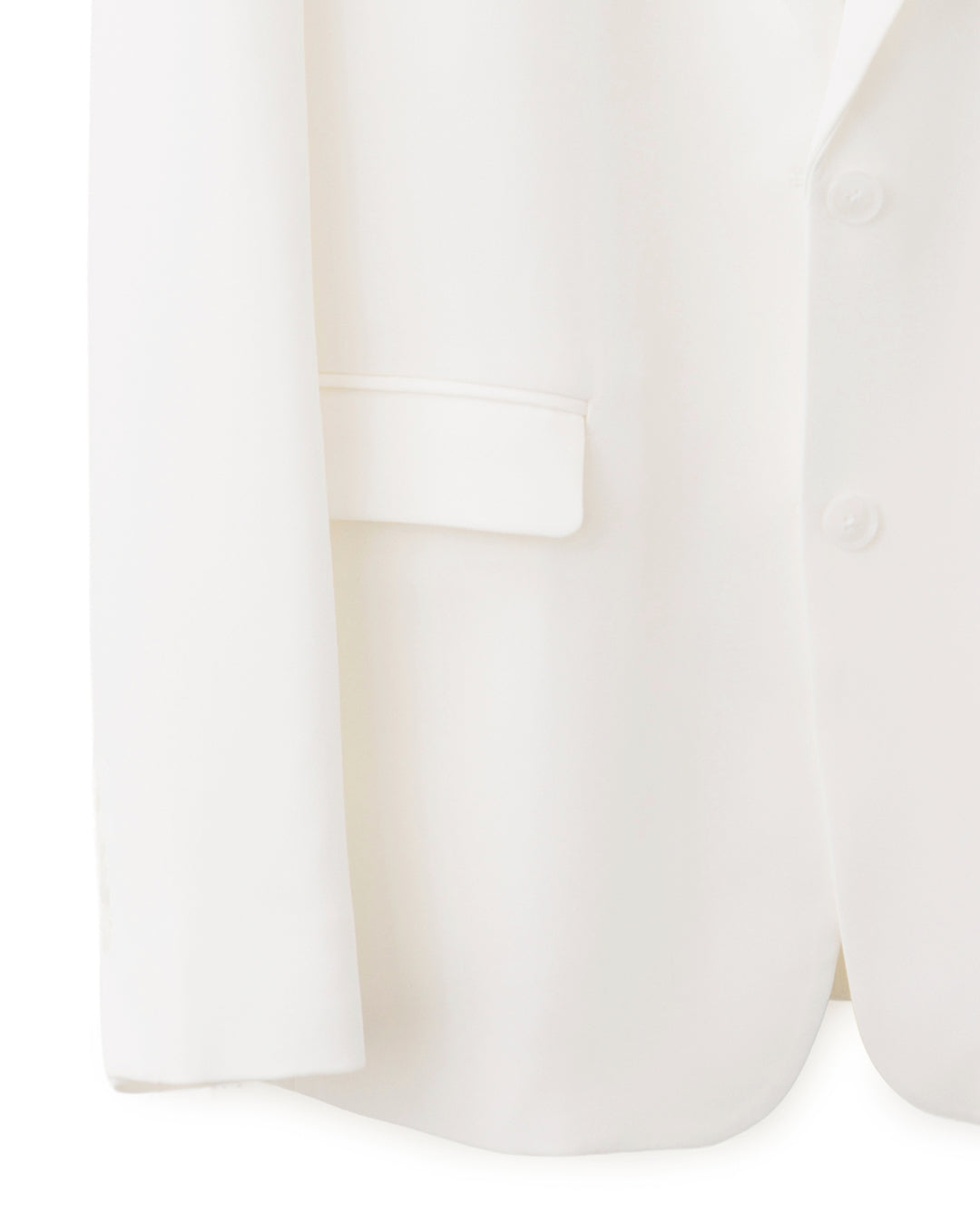 HARRISON WONG / Acetate Boxy Blazer With Bartack Collar