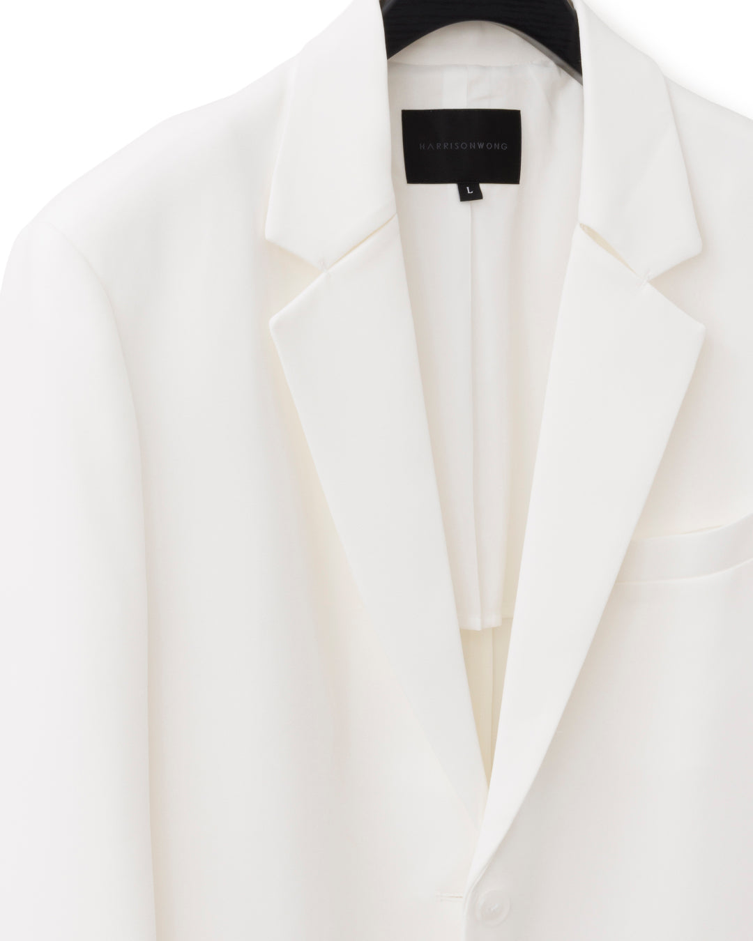 HARRISON WONG / Acetate Boxy Blazer With Bartack Collar