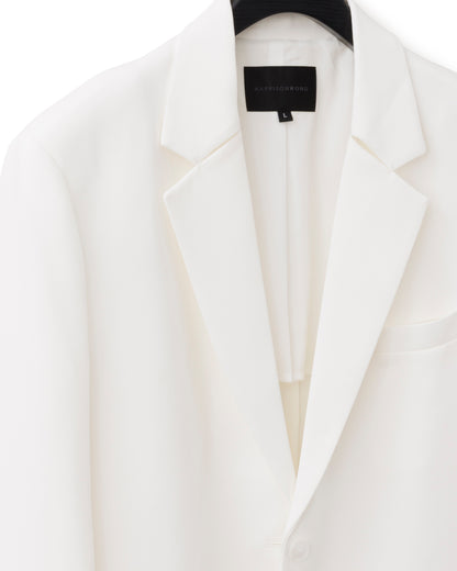 HARRISON WONG / Acetate Boxy Blazer With Bartack Collar