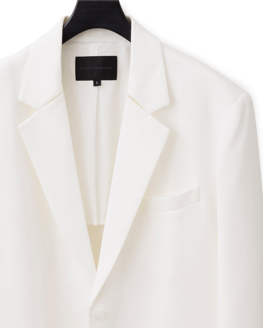 HARRISON WONG / Acetate Boxy Blazer With Bartack Collar