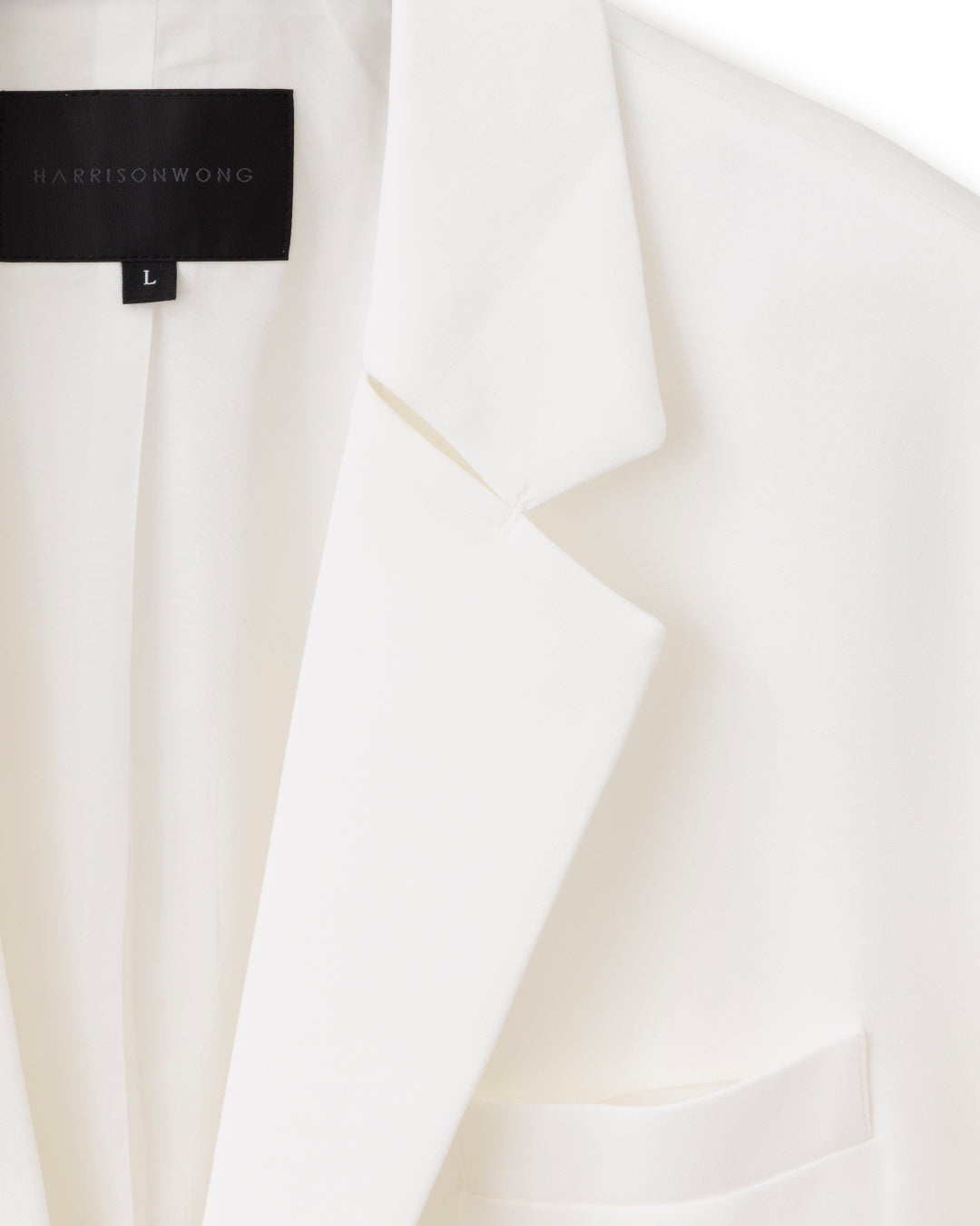 HARRISON WONG / Acetate Boxy Blazer With Bartack Collar
