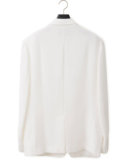 HARRISON WONG / Acetate Boxy Blazer With Bartack Collar