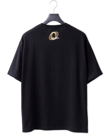 Bennu / Printed Loose Fit Tee - PRAY - BLACK