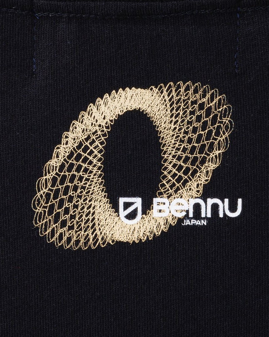 Bennu / Printed Loose Fit Tee - PRAY - BLACK