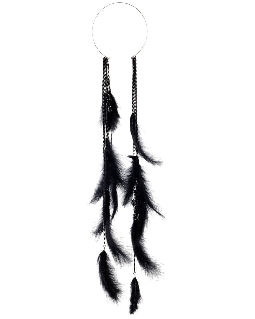 Ranunculus / Woden - Feather Necklace -
