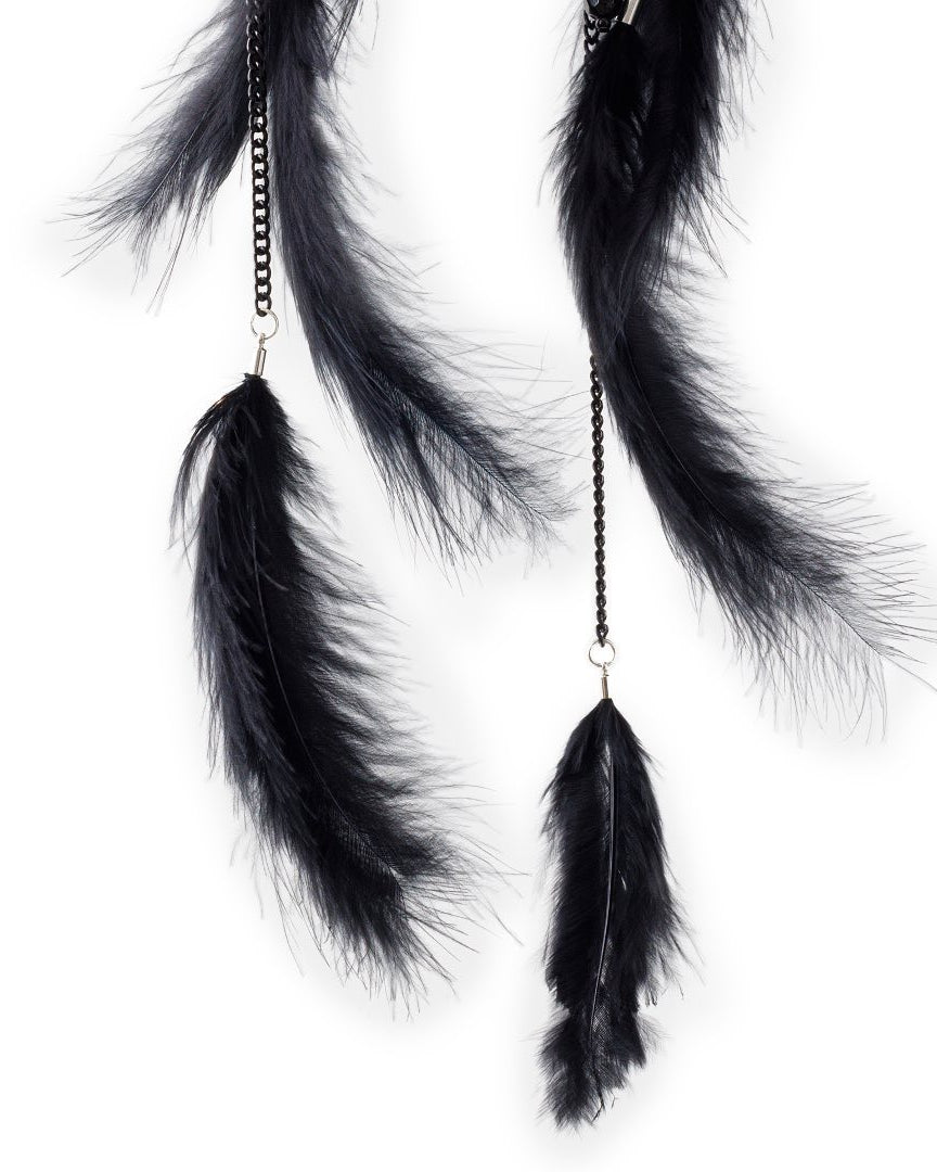 Ranunculus / Woden - Feather Necklace -
