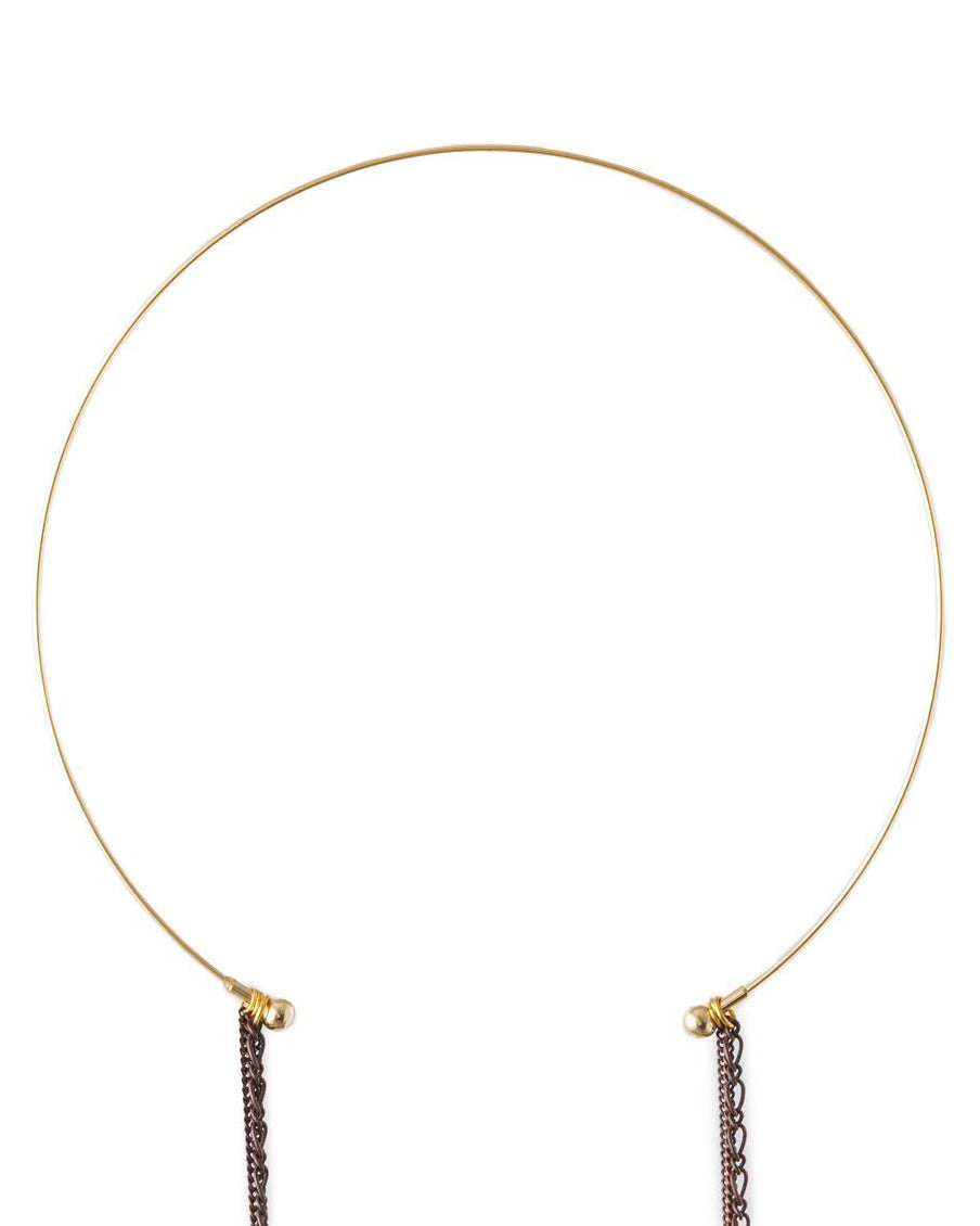 Ranunculus / Mars - Feather Necklace -