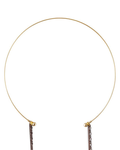 Ranunculus / Mars - Feather Necklace -