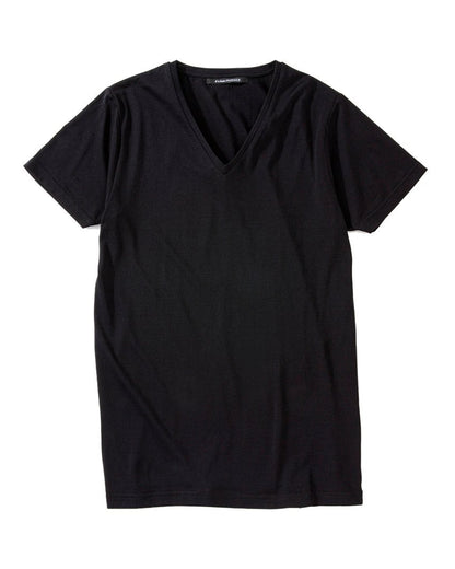 POTENZA / POTENZA V-NECK TEE - BLACK
