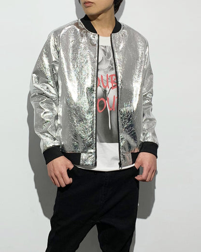 POTENZA / METALLIC SILVER BLOUSON