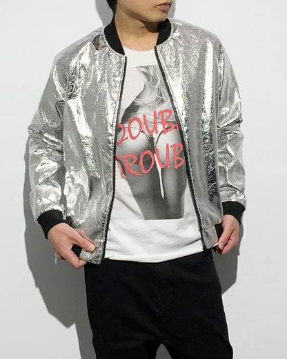 POTENZA / METALLIC SILVER BLOUSON