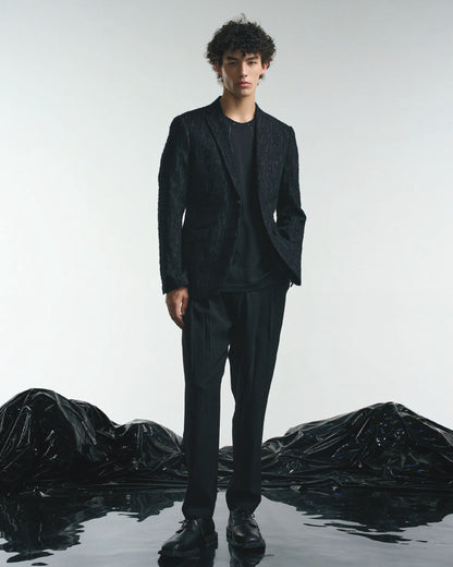 HARRISON WONG / Sheer Textured Cotton Blazer