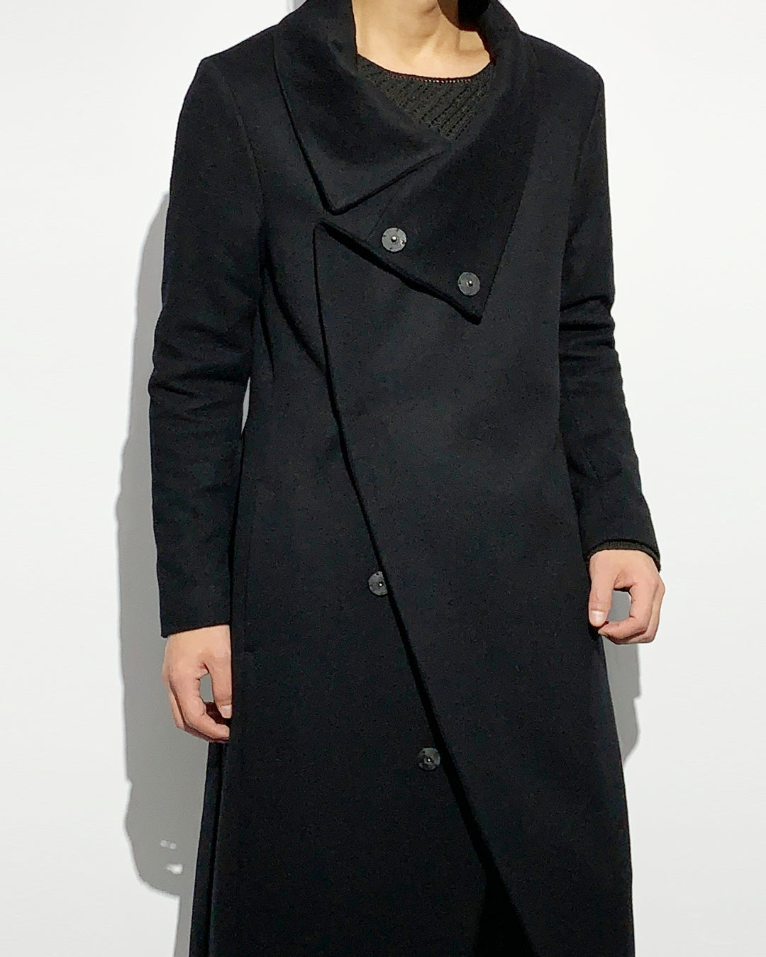 ys Yuji SUGENO / High Collar Maxi Wrap Coat