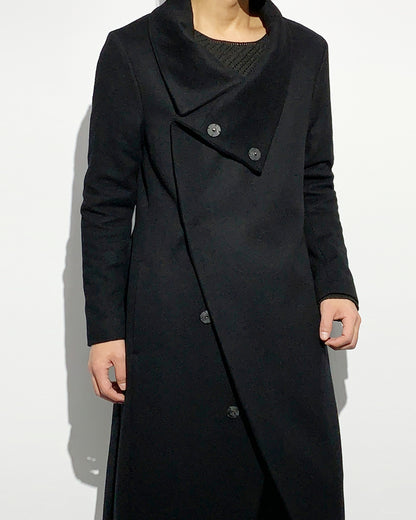 ys Yuji SUGENO / High Collar Maxi Wrap Coat