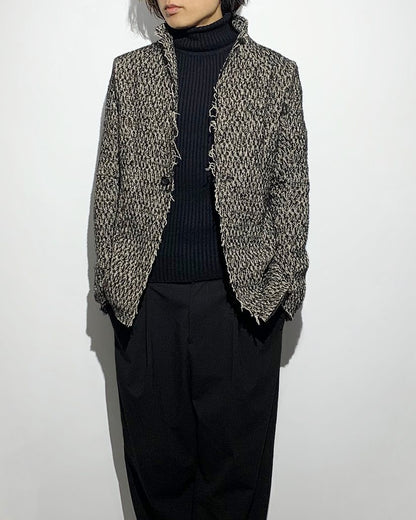 gène par YUKIO MISHIBA / Loop Yarn Tweed Jacket