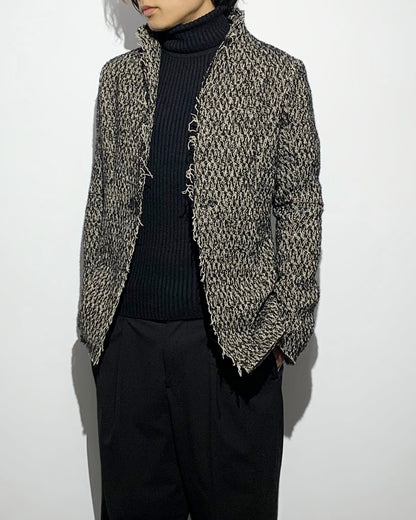 gène par YUKIO MISHIBA / Loop Yarn Tweed Jacket