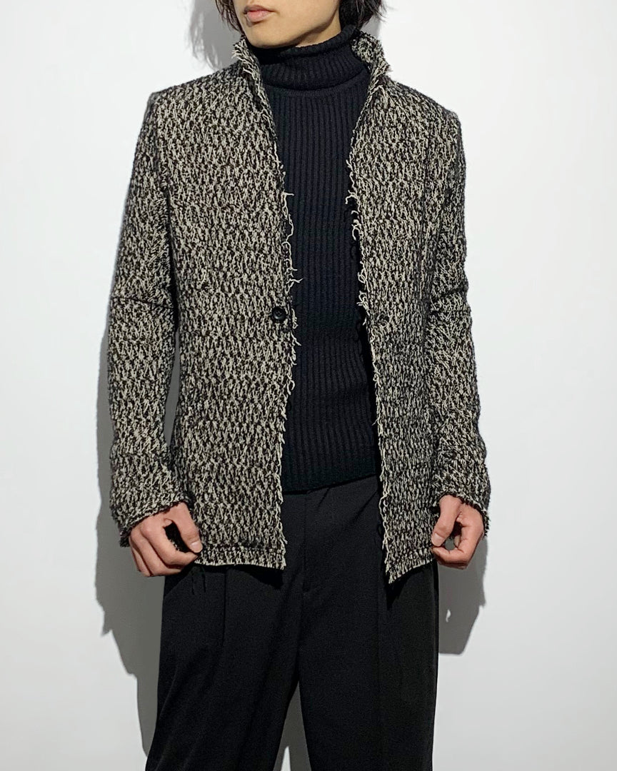 gène par YUKIO MISHIBA / Loop Yarn Tweed Jacket