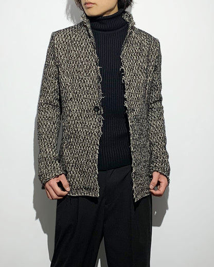 gène par YUKIO MISHIBA / Loop Yarn Tweed Jacket