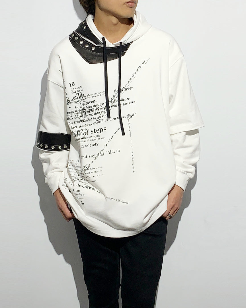 Bennu × TT / 3Way Docking Hoodie - WHITE