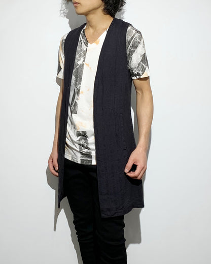 gène par YUKIO MISHIBA / Linen Hook Vest