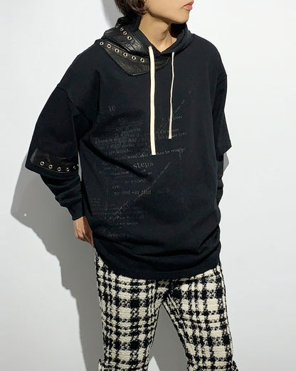 Bennu × TT / 3Way Docking Hoodie - BLACK