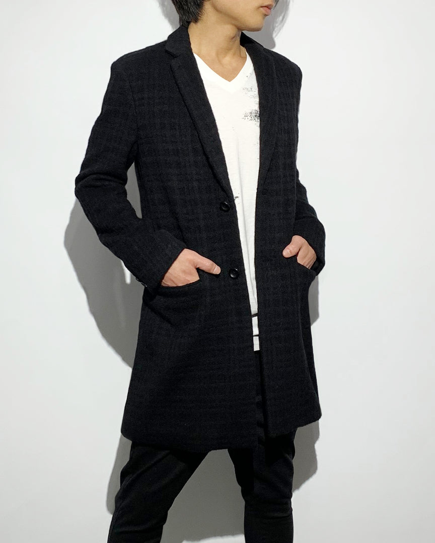 gène par YUKIO MISHIBA / Recycled Shaggy Wool Coat