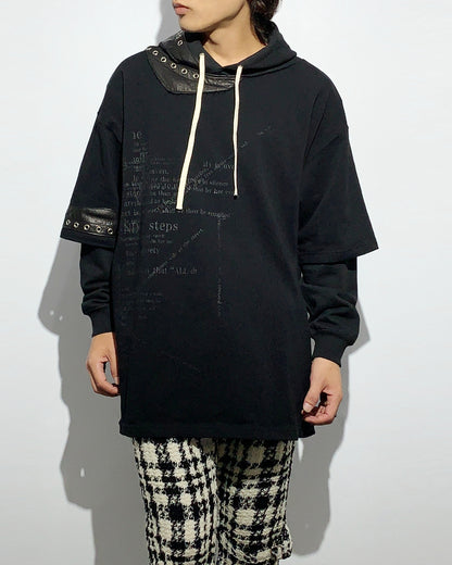 Bennu × TT / 3Way Docking Hoodie - BLACK