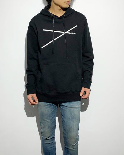 ys Yuji SUGENO / Line Art Lady Hoodie - BLACK