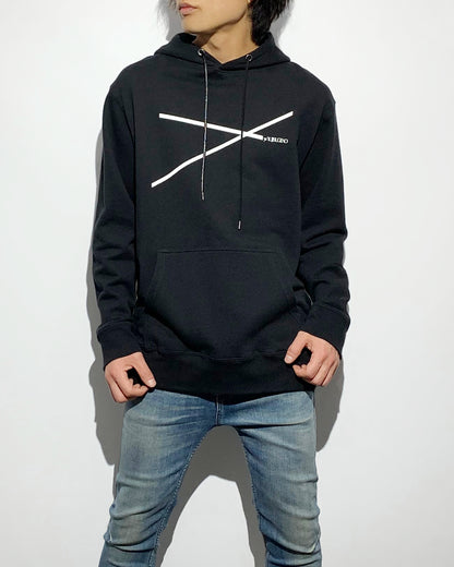 ys Yuji SUGENO / Line Art Lady Hoodie - BLACK
