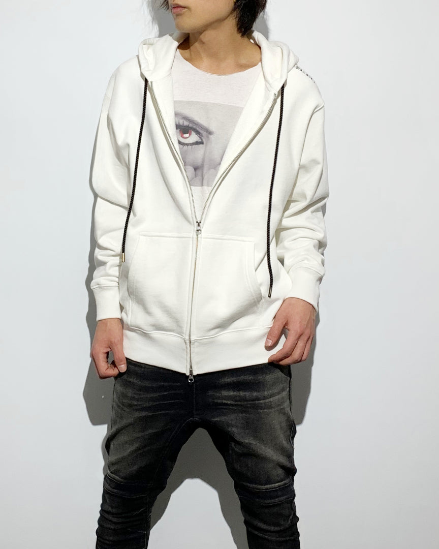 ys Yuji SUGENO / ys Mark Zip Hoodie - WHITE