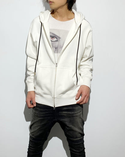 ys Yuji SUGENO / ys Mark Zip Hoodie - WHITE