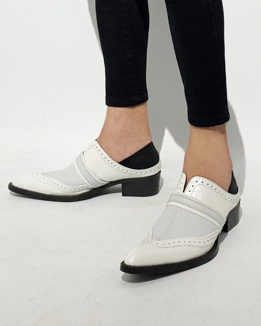 POTENZA / INSERT MULES - Silver Grain -