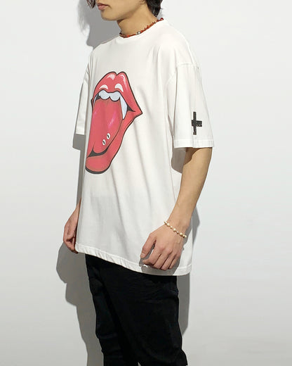 Bennu PLUS / Printed Loose Fit Tee - Two Tongues -