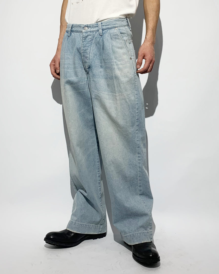 ys Yuji SUGENO / USED Denim 2Tuck Wide Pants